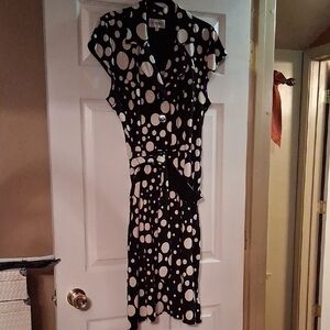 Polka Dot Black and White Dress